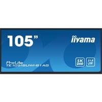 iiyama TE10518UWI-B1AG 104.6" Ultra Wide Public Display Zwart (mat), HDMI, DisplayPort, Sound, WiFi, BT, Touch