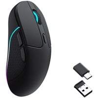 Keychron M3-A1 Wireless Mouse Zwart, 100 - 26.000 DPI, Bluetooth 5.1 | 2.4 Ghz | USB type-C kabel