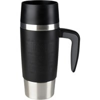 Emsa Travel Mug Handle Thermosbeker Zwart/roestvrij staal, met handvat en QUICK PRESS sluiting